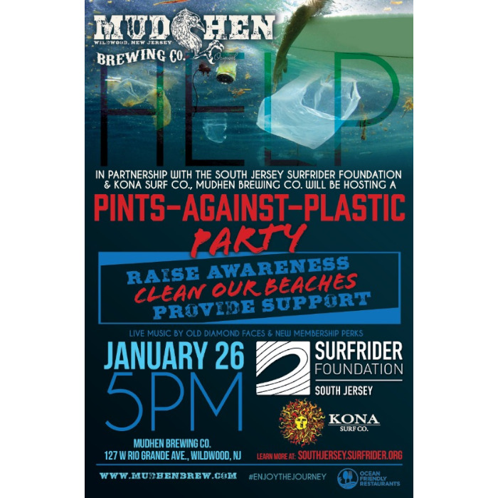 Surfrider Foundation Fundraiser Party on January 26th