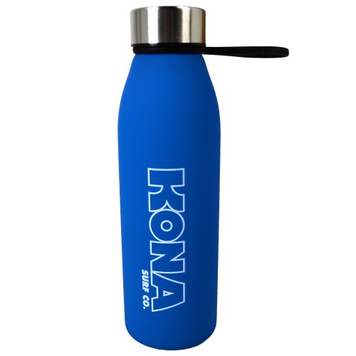 Silicone Finish Glass Water Bottle in Antique Sapphire