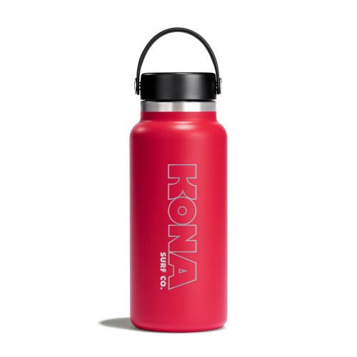 Hydro Flask Kona Surf Co Wide Mouth Water Bottle in Pomegranate