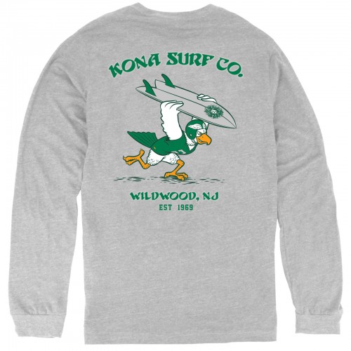 For The Birds Boys Long Sleeve Shirt in Athletic Heather