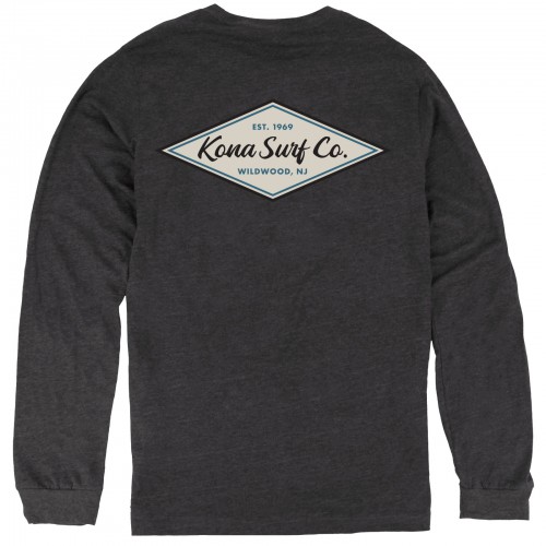 Fill In Boys Long Sleeve Shirt in Vintage Smoke/Turquoise/Cream/