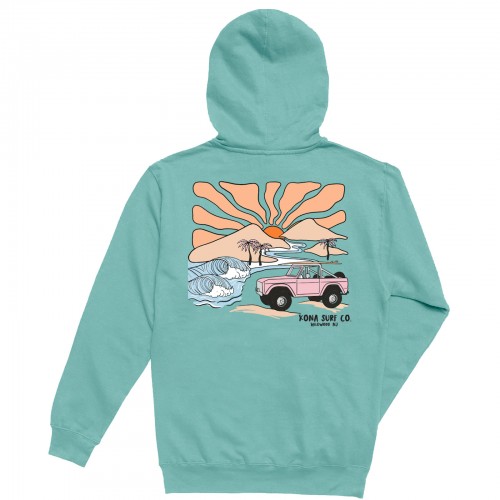 Mountain Swell Girls Pullover Hoodie in Pigment Mint