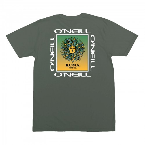 Oneill Kona Surf Co Collab Mens T-Shirt in Olive