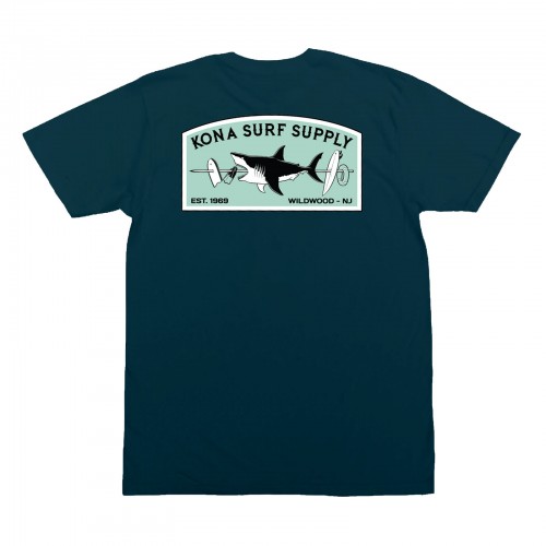 Shark-Kabob Mens UV Sun Protection T-Shirt in Atlantic