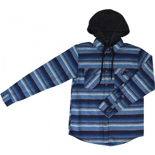 Mitchell Mens LS Woven in Navy