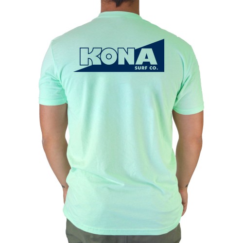 The Standard Mens T-Shirt in Heather Mint/Navy