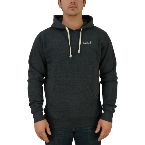 Connection Mens Pullover Hoodie in Smoke Triblend/White