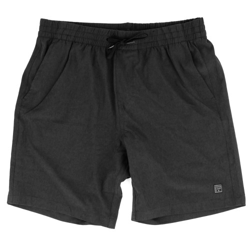 Uncomplicated Mens Elastic Boardshorts in Iron Grey