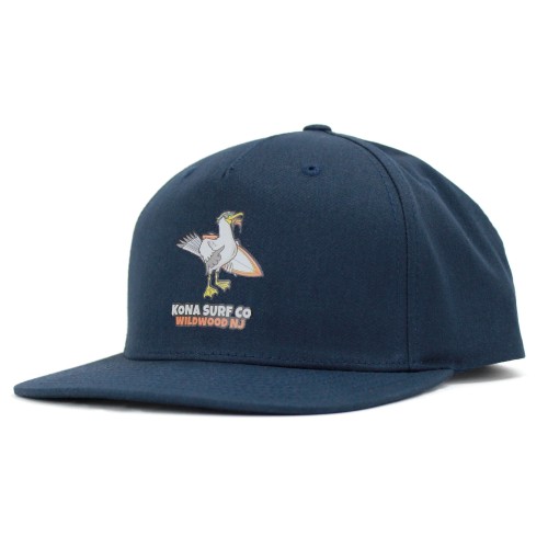 Seagull Mens Snapback Hat in Navy