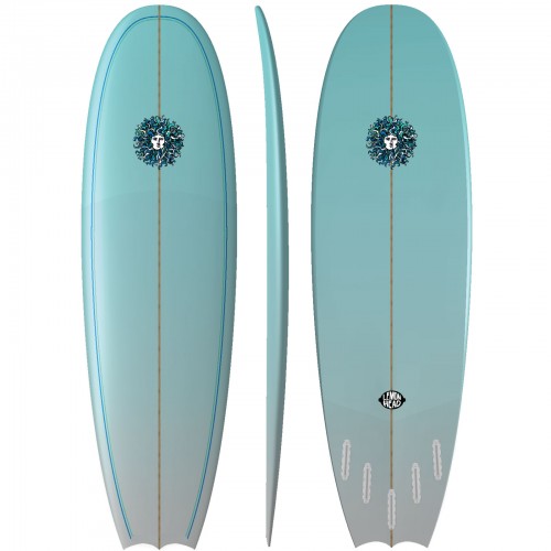Lemon Head PU Series Surfboard in Blue Fade/5Fin-Prebook
