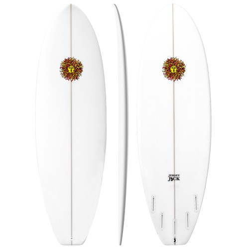 Jersey Jack PU Series Surfboard in Clear