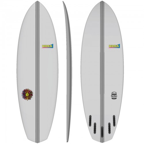 Root Beer Barrel Carbon Series Surfboard in Clear/Carbon
