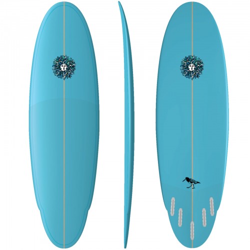 Oyster Catcher PU Series Surfboard in Baby Blue