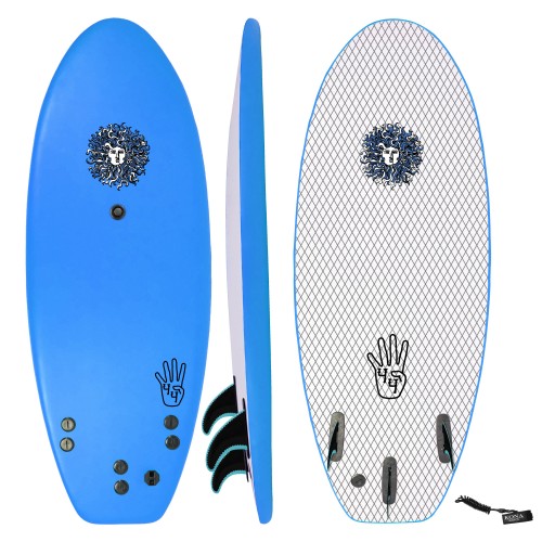 The 4-4 Short Softboard in Blue