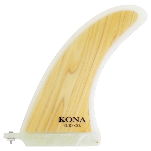 Classic Single Longboard Fins in Wood Veneer