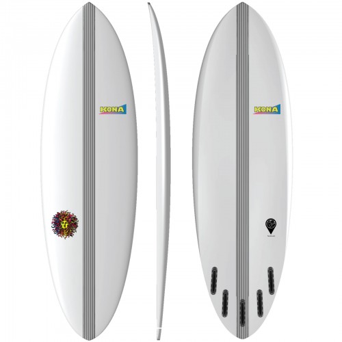 Traveler EPS Carbon Series Surfboard in Clear/Carbon