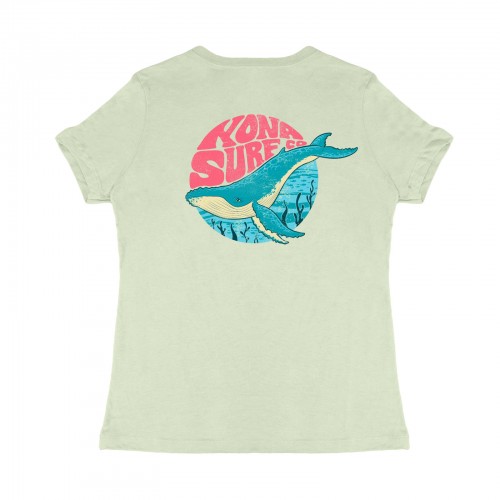 Sea Love Womens T-Shirt in Spring Green Triblend