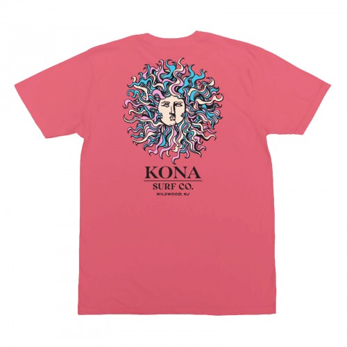 Original Sun Womens T-Shirt in Coral Craze/Cotton Candy