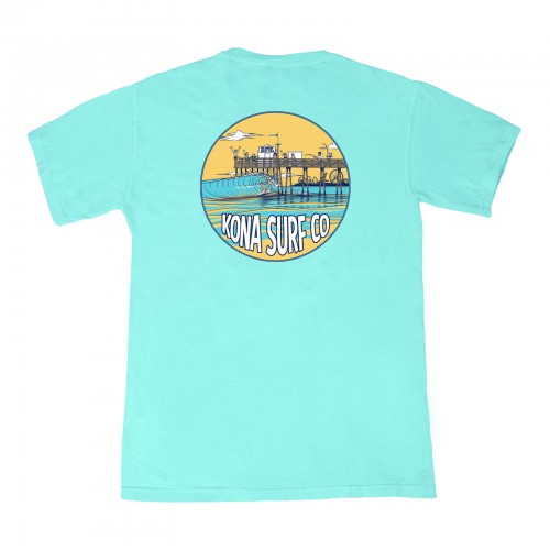The Pier Womens Vintage Washed T-Shirt in Chalky Mint