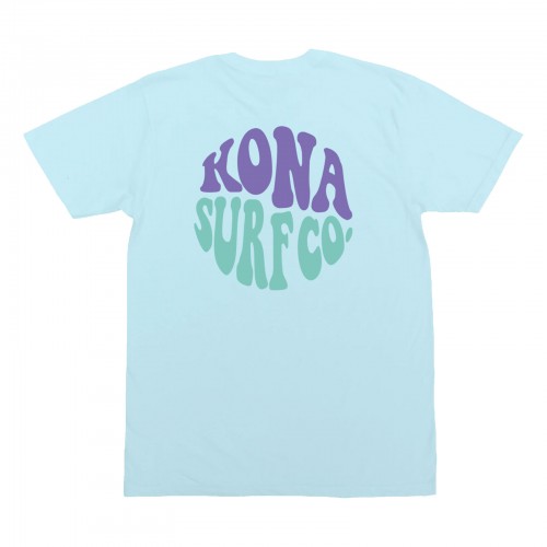 Heat Wave Womens T-Shirt in Ice Blue Triblend/Prple/Gmdrp