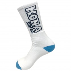 The Standard Mens Socks in White/Blue