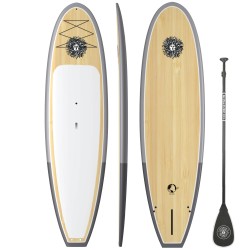 The Escape Standup Paddleboard Package in Bamboo/2T Grey/Bamboo
