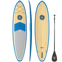 All Day SUP Standup Paddleboard Package in Bamboo/Royal/Bamboo