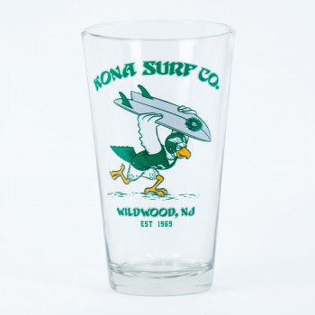 Collectible Pint Glass Drinkware in For the Birds/Clear