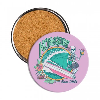 Collectible Coaster Drinkware in Hula Surfer