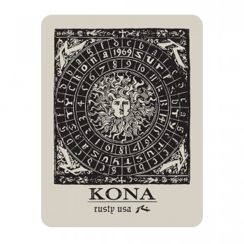 Collectible Vinyl Sticker in Rusty x Kona Collab