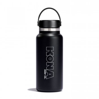 Hydro Flask Kona Surf Co Wide Mouth Water Bottle in Black 2.0