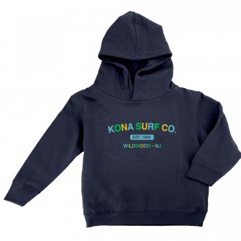 The Signature Toddler Boys Pullover Hoodie in Navy/Blu/Grn/Gld