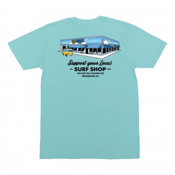 Support Your Local Surf Shop Boys T-Shirt in Mint