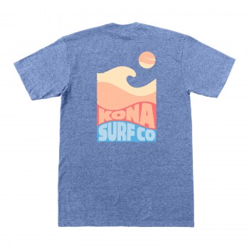 Sunny Side Girls T-Shirt in Blue Triblend