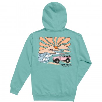 Mountain Swell Girls Pullover Hoodie in Pigment Mint