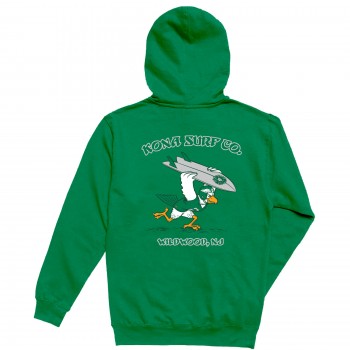 For The Birds Girls Pullover Hoodie in Irish Green