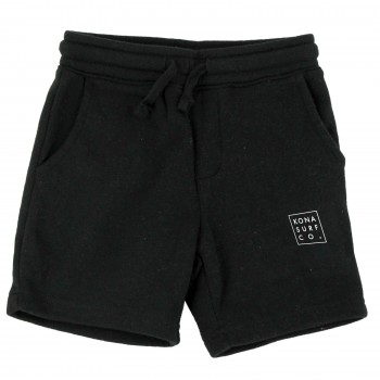 Emblem Toddler Boys Sweat Shorts in Black/White