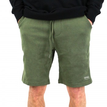 Inside Out Mens Sweat Shorts in Army
