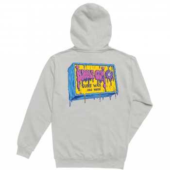 Bubble Gum x Kona Collab Mens Pullover Hoodie in Smoke