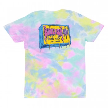 Bubble Gum x Kona Collab Mens T-Shirt in Pastel Rainbow