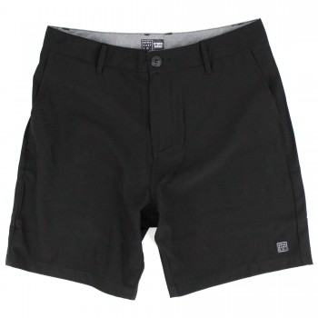 Day By Day Mens Hybrid Shorts in Black 20in