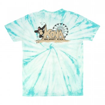Kong Mens T-Shirt in Pale Turquoise