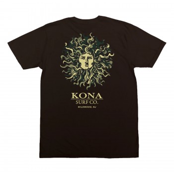 Original Sun Mens T-Shirt in Dark Chocolate/Camo