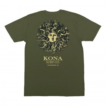 Original Sun Mens T-Shirt in Military Green/Camo