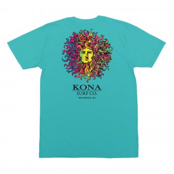 Original Sun Mens T-Shirt in Tahiti Blue/Retro