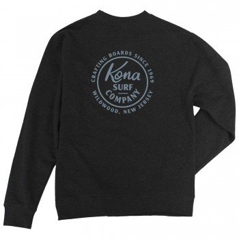 Craft Mens Crew Sweatshirt in Charcoal Heather/Light Grey