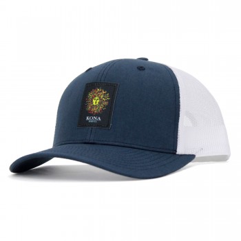 Original Sun Label Mens Trucker Hat in Navy/White/Original
