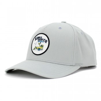 Curly Fry Mens Snapback Hat in Quarry/Blk/Wht