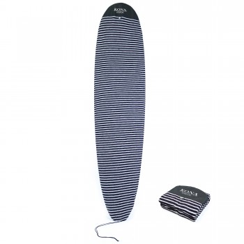 Surfboard and SUP Stretch Sox Board Sock in Black/2-Tone Grey-Round