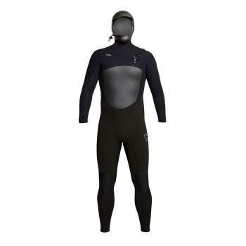 Xcel Infiniti 5/4 Hooded Mens Full Wetsuit in Black